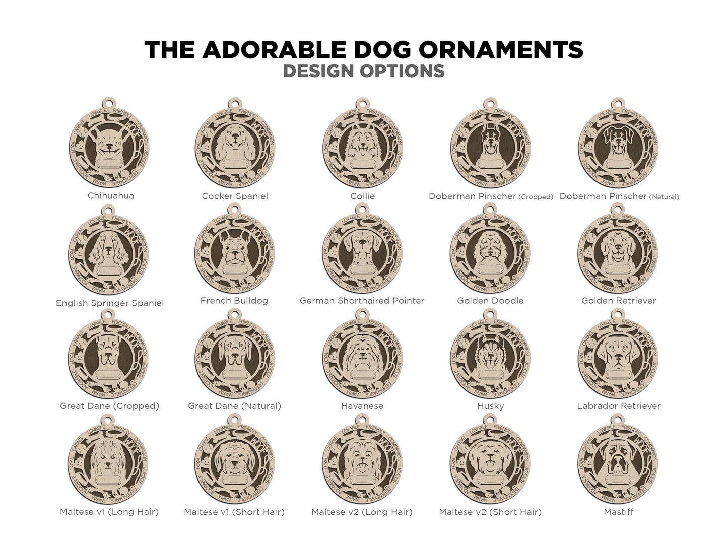 Adorable Dog Ornaments