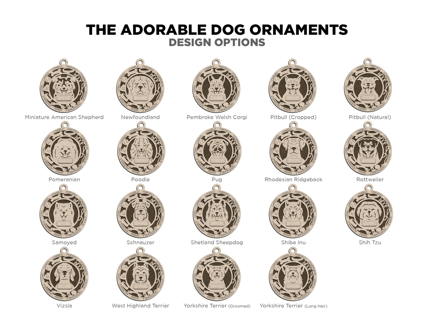 Adorable Dog Ornaments