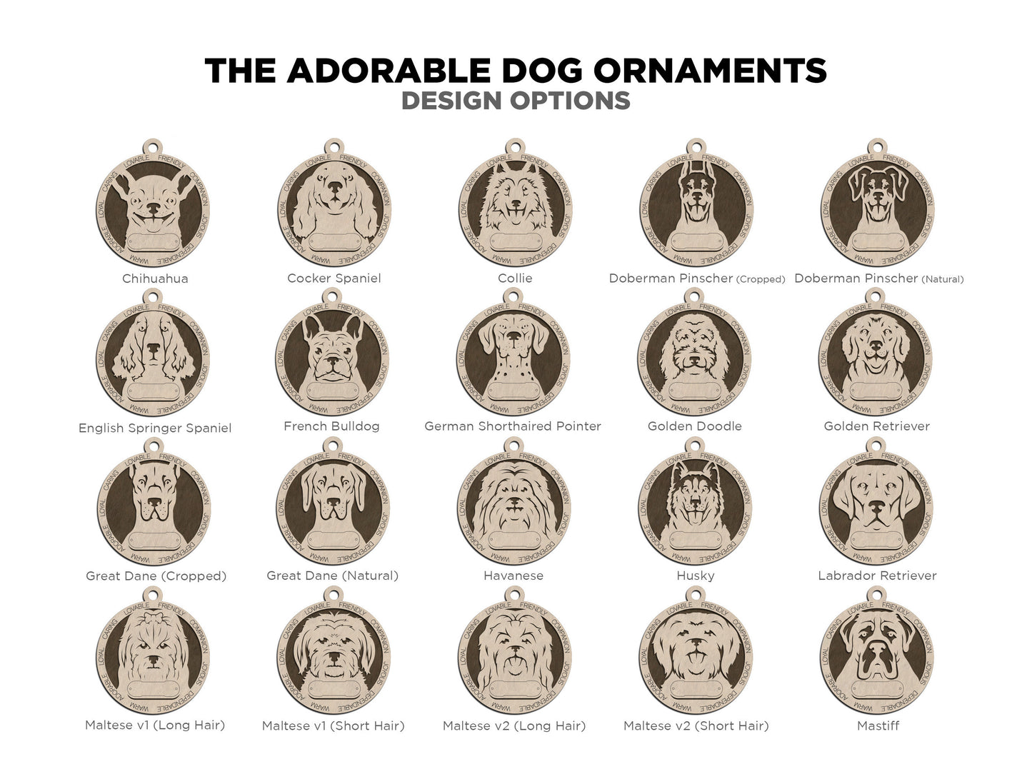 Adorable Dog Ornaments