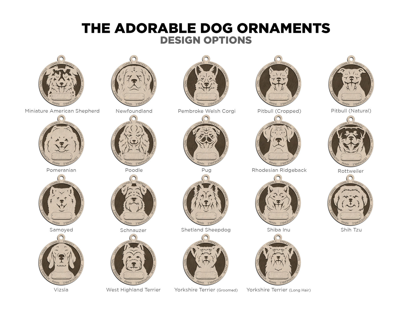 Adorable Dog Ornaments