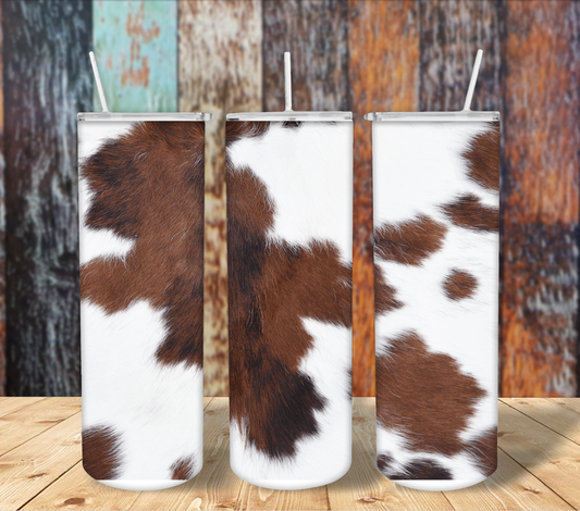 Brown cowhide