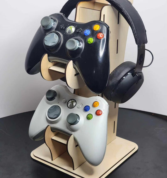 Game controller and headset stand