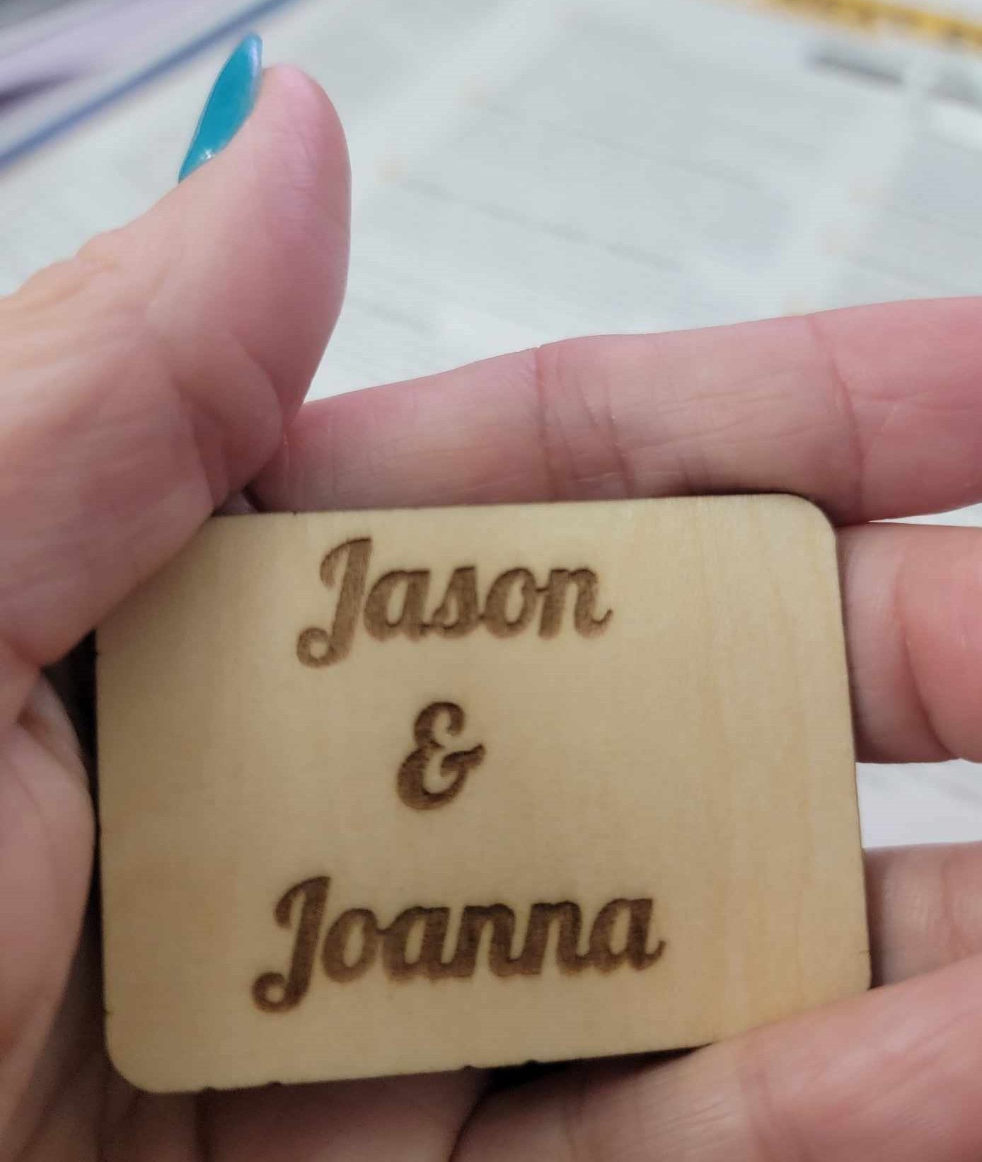 Special Date Wood Keychain